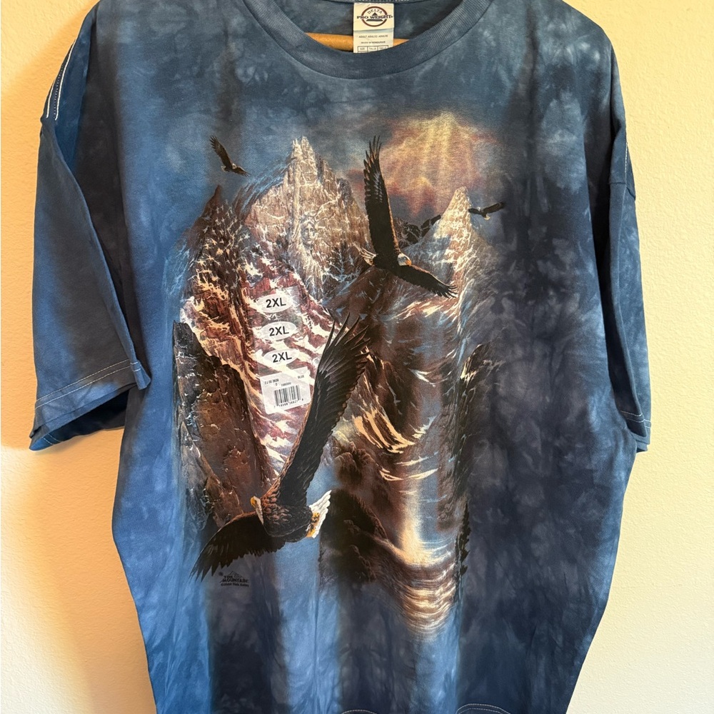 The Mountain Majestic Eagle Blue Tee